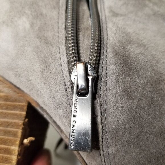 Vince Camuto booties with fringe gray heel - Picture 9 of 10